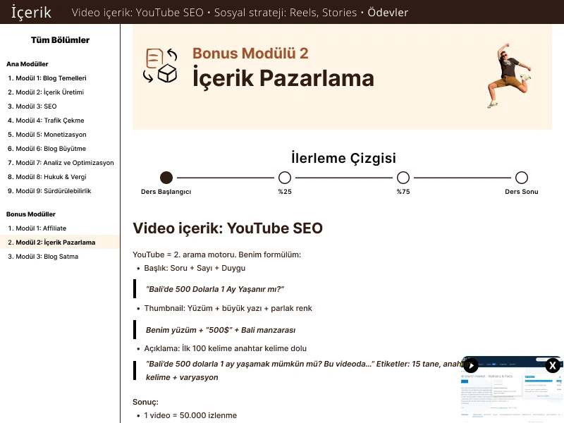İçerik Pazarlama - YouTube ve Reels