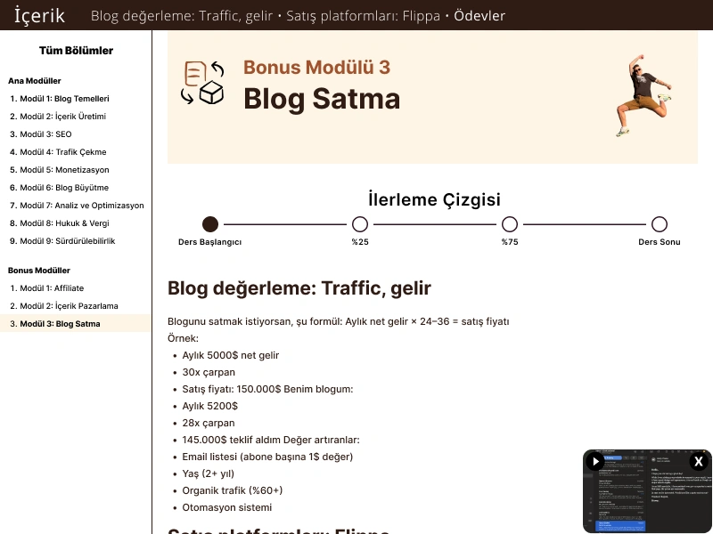 Blog Satma - Flippa ve değerleme